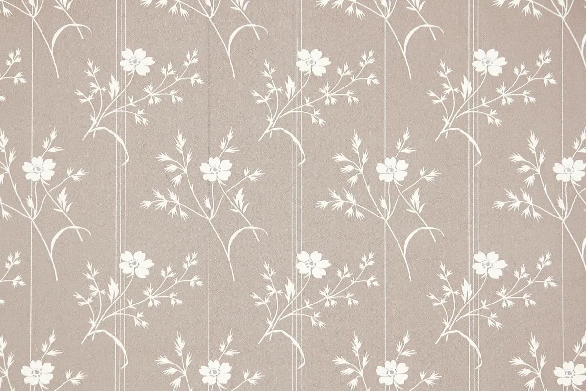 1980s Floral Vintage Wallpaper