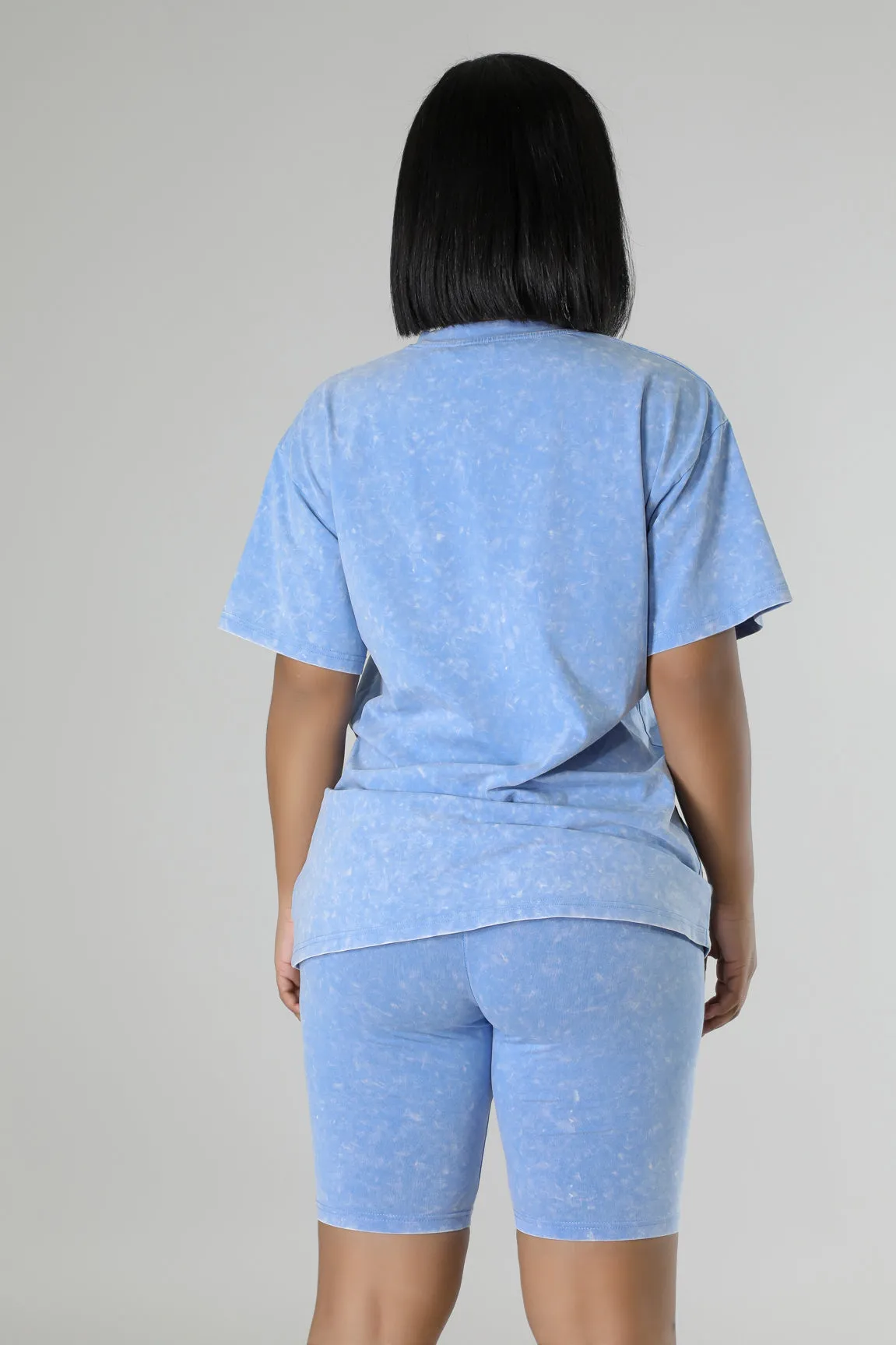 27430P - WASHED TOP & BERMUDA SHORTS SET (4PCS)