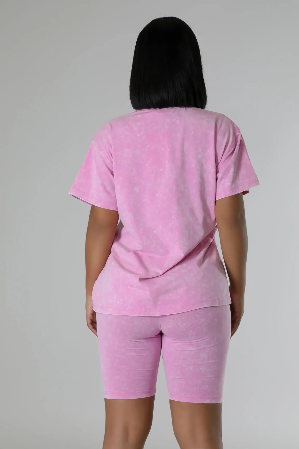 27430P - WASHED TOP & BERMUDA SHORTS SET (4PCS)