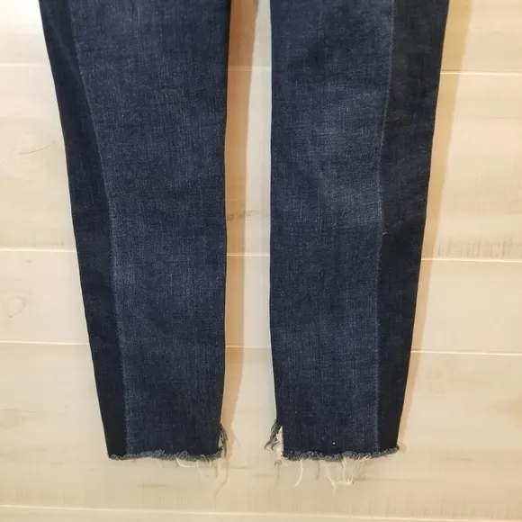 {28} Hudson Barbara Super Skinny StepHem Jeans