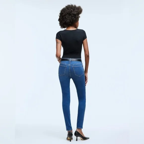 5. MADEWELL 10&quot; High-Rise Roadtripper Authentic Skinny Jeans in Faulkner Wash