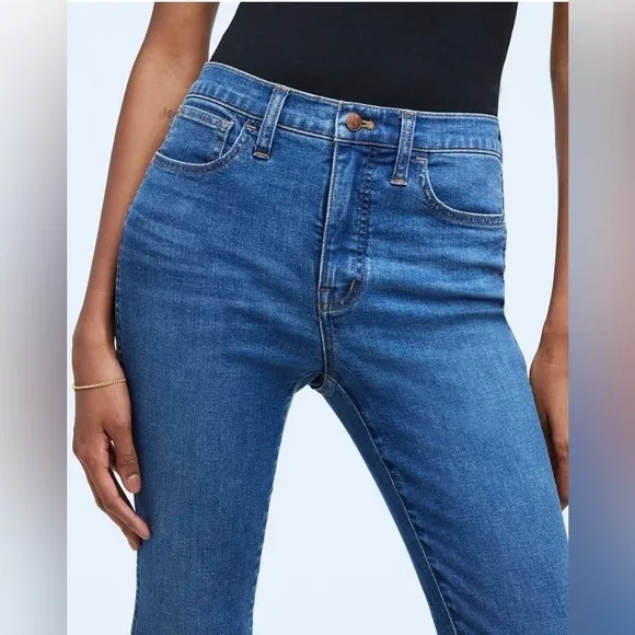 5. MADEWELL 10&quot; High-Rise Roadtripper Authentic Skinny Jeans in Faulkner Wash