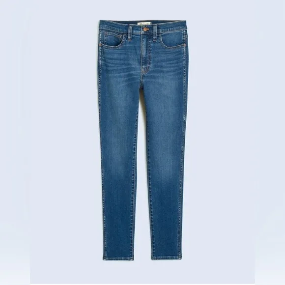 5. MADEWELL 10&quot; High-Rise Roadtripper Authentic Skinny Jeans in Faulkner Wash