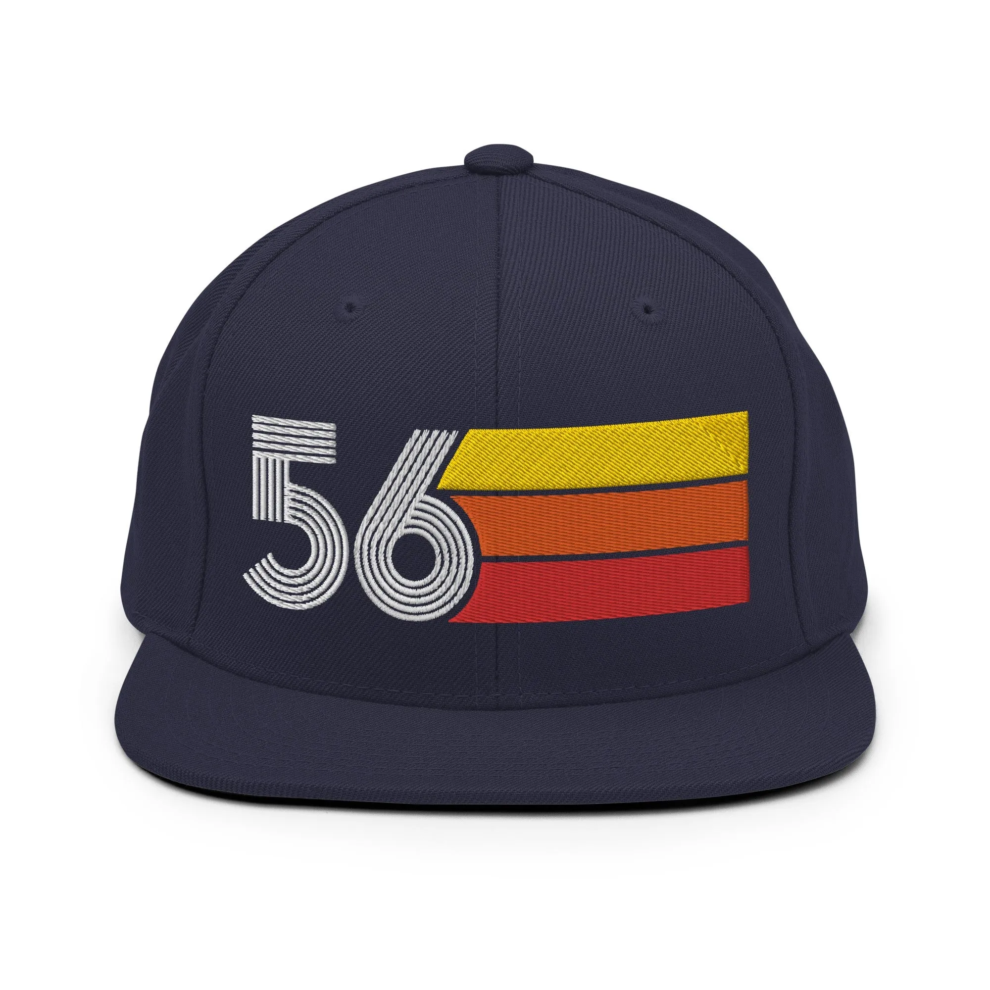 56 - 1956 Retro Tri-Line Snapback Hat