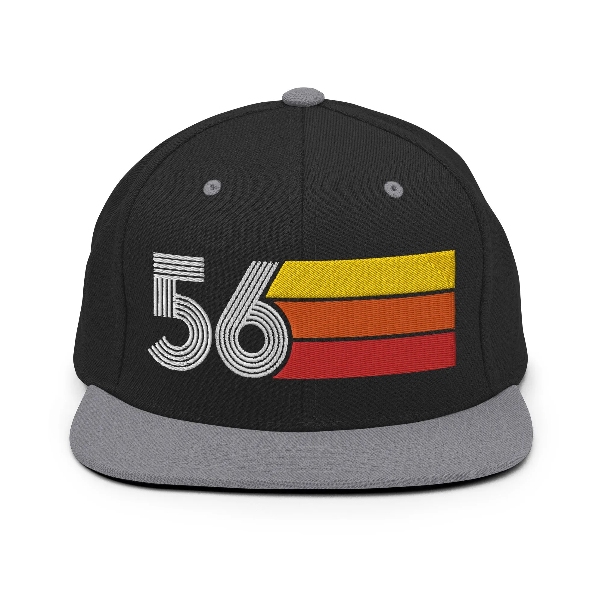 56 - 1956 Retro Tri-Line Snapback Hat