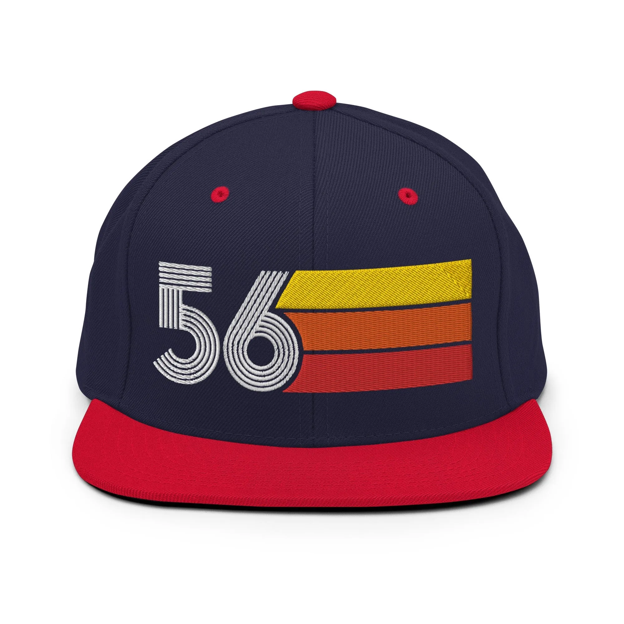 56 - 1956 Retro Tri-Line Snapback Hat