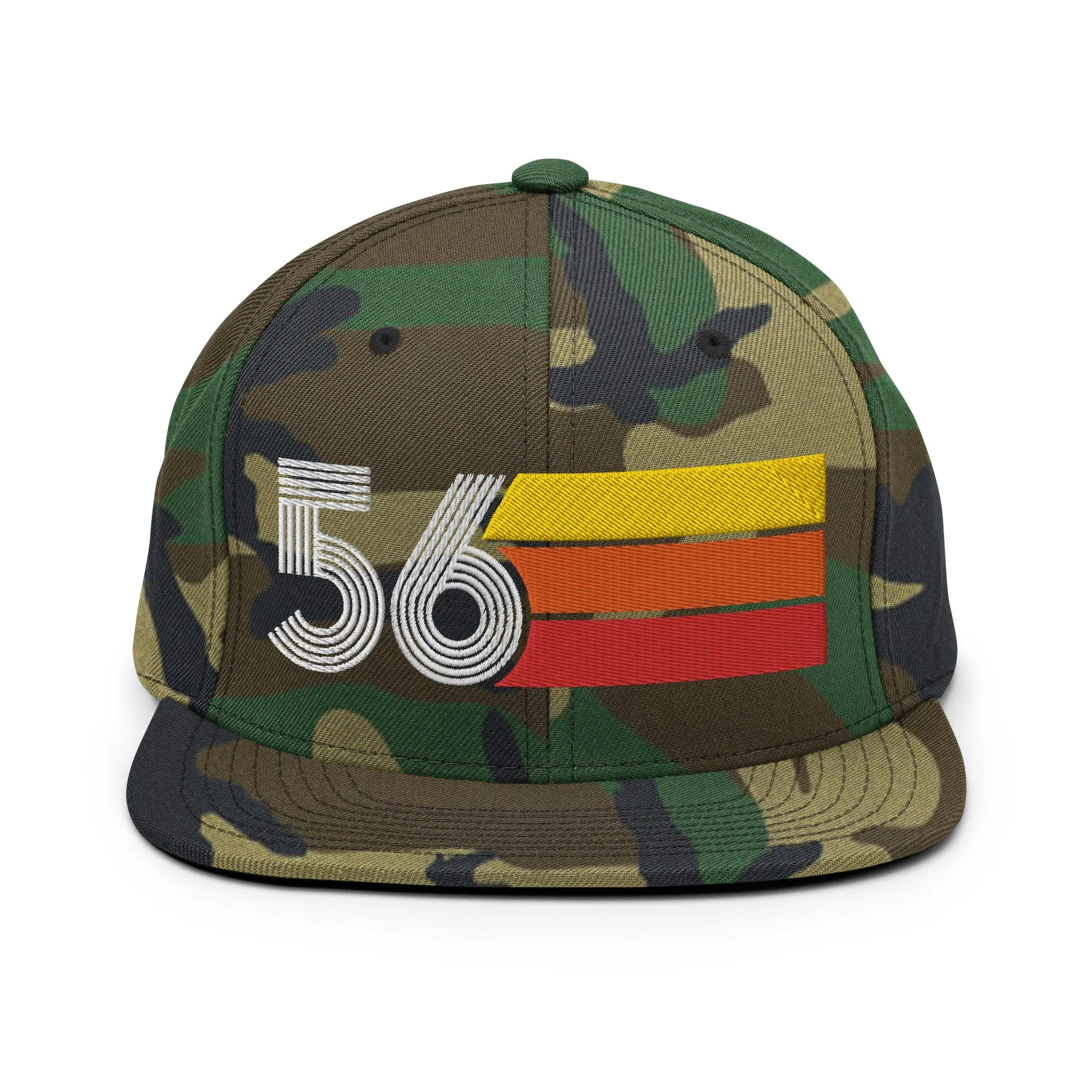 56 - 1956 Retro Tri-Line Snapback Hat
