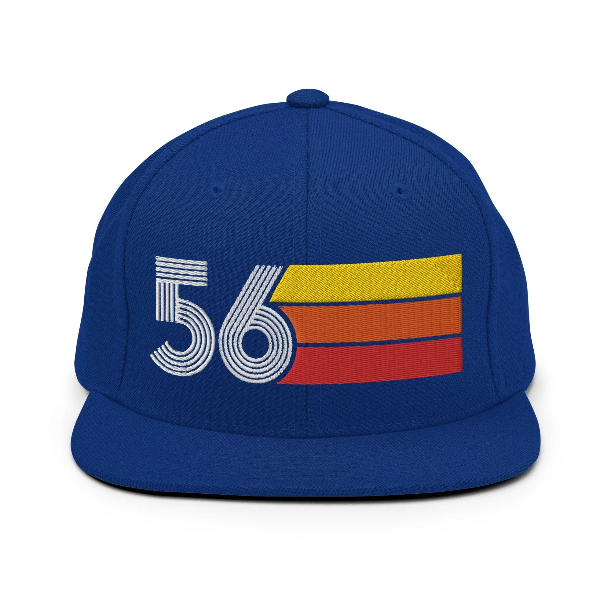 56 - 1956 Retro Tri-Line Snapback Hat