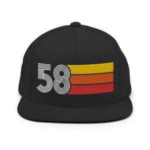 58 - 1958 Retro Tri-Line Snapback Hat