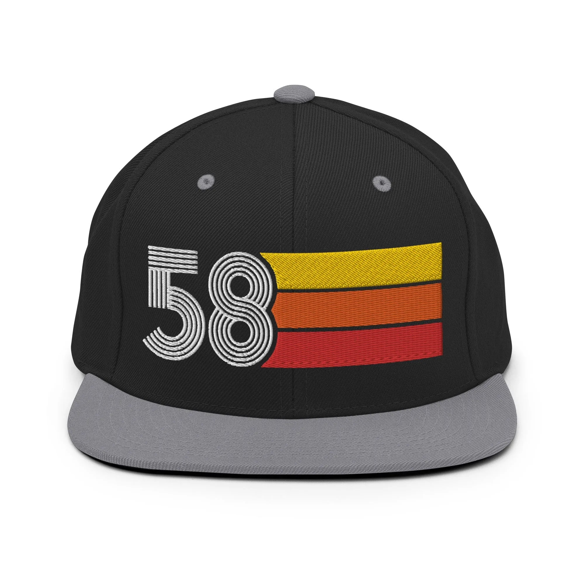 58 - 1958 Retro Tri-Line Snapback Hat