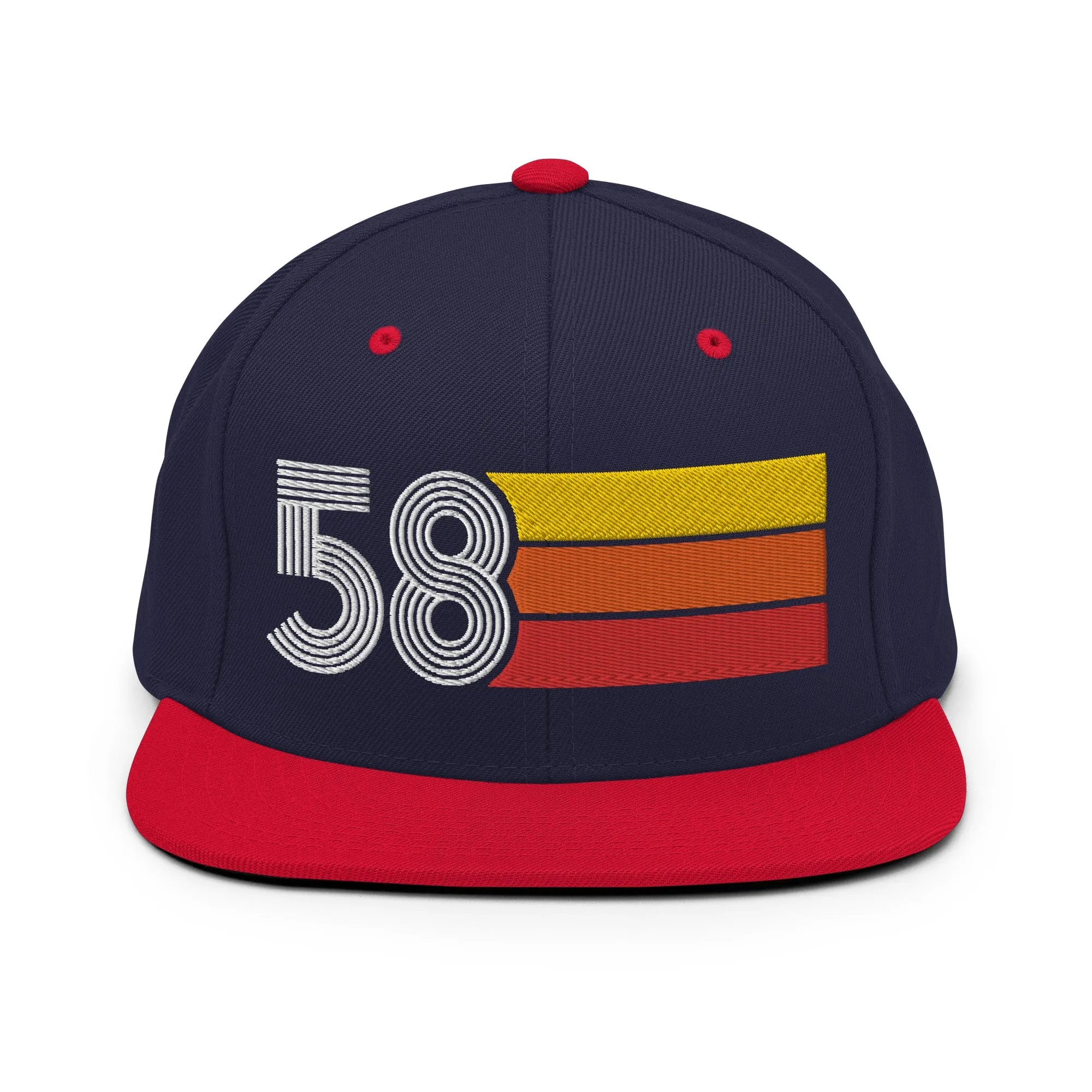 58 - 1958 Retro Tri-Line Snapback Hat