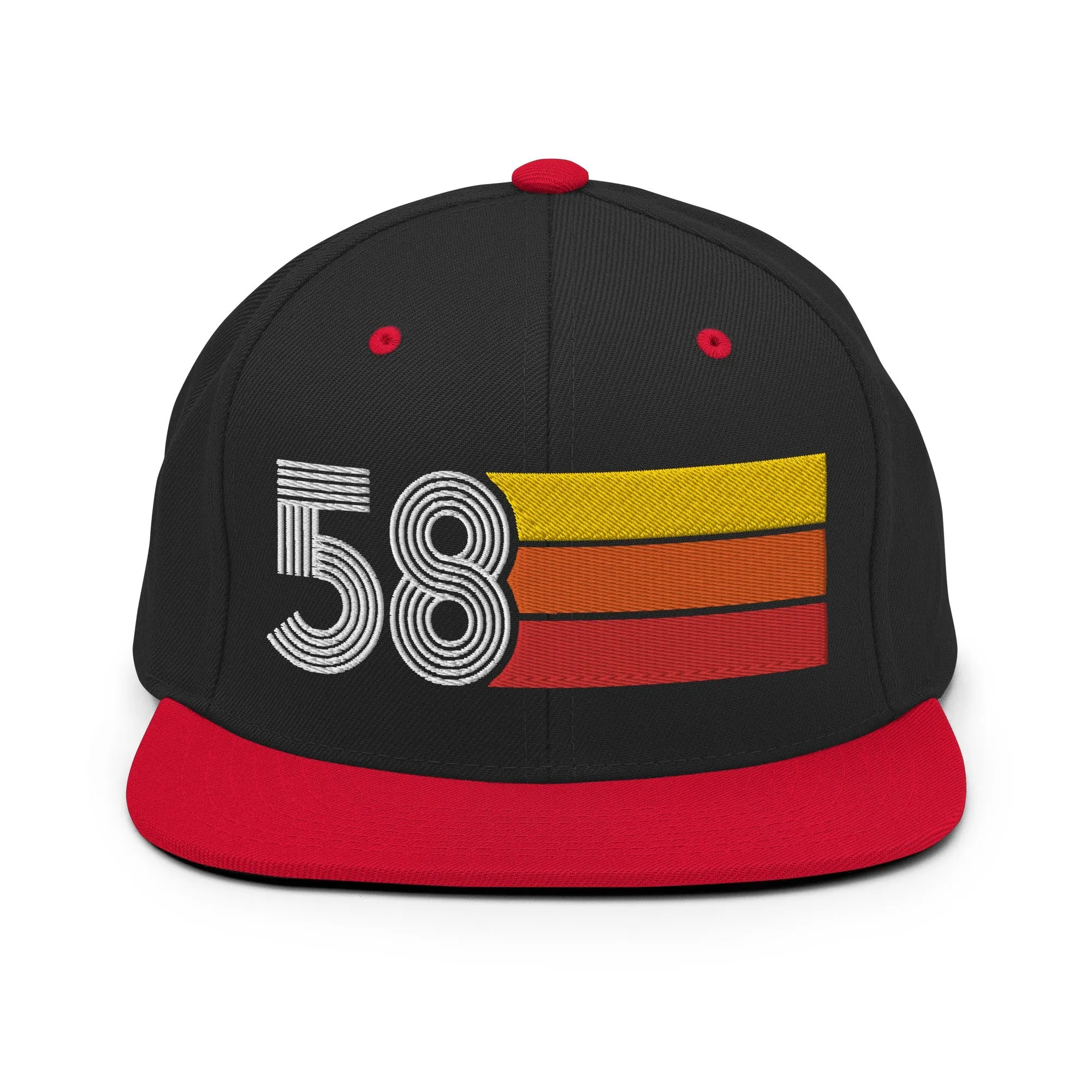 58 - 1958 Retro Tri-Line Snapback Hat