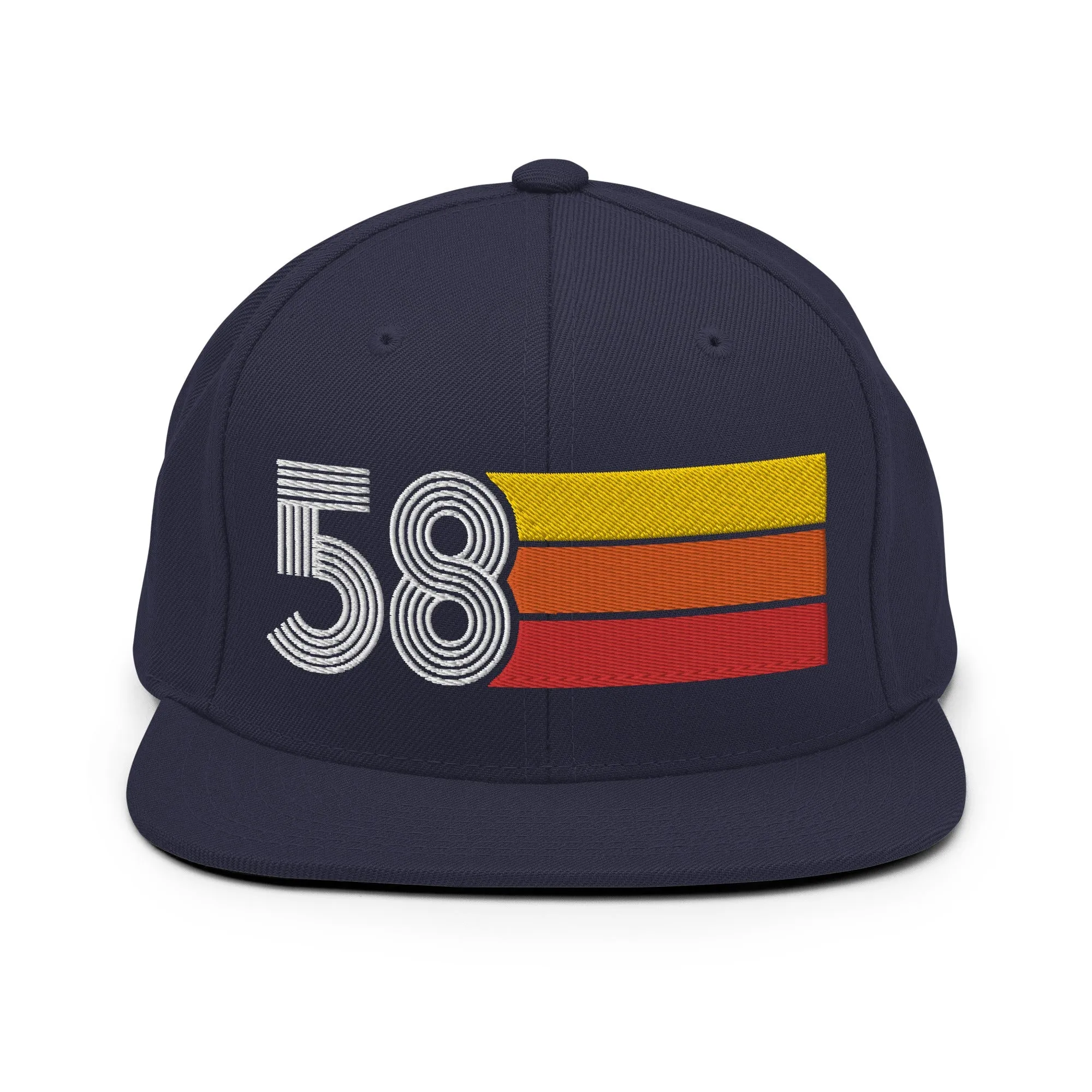 58 - 1958 Retro Tri-Line Snapback Hat