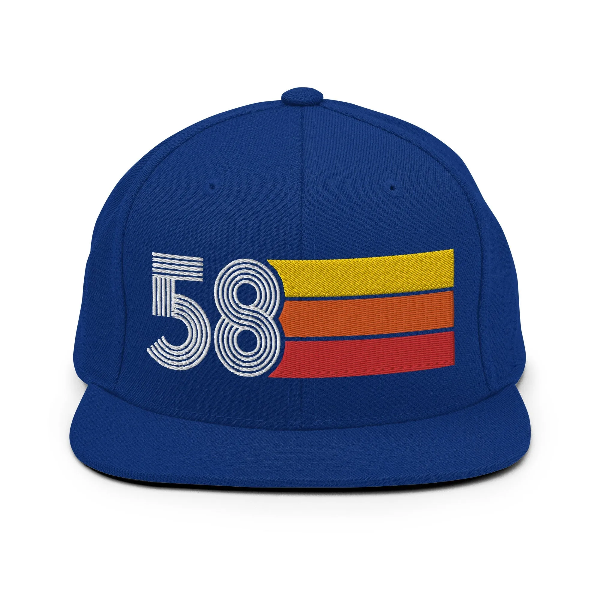 58 - 1958 Retro Tri-Line Snapback Hat