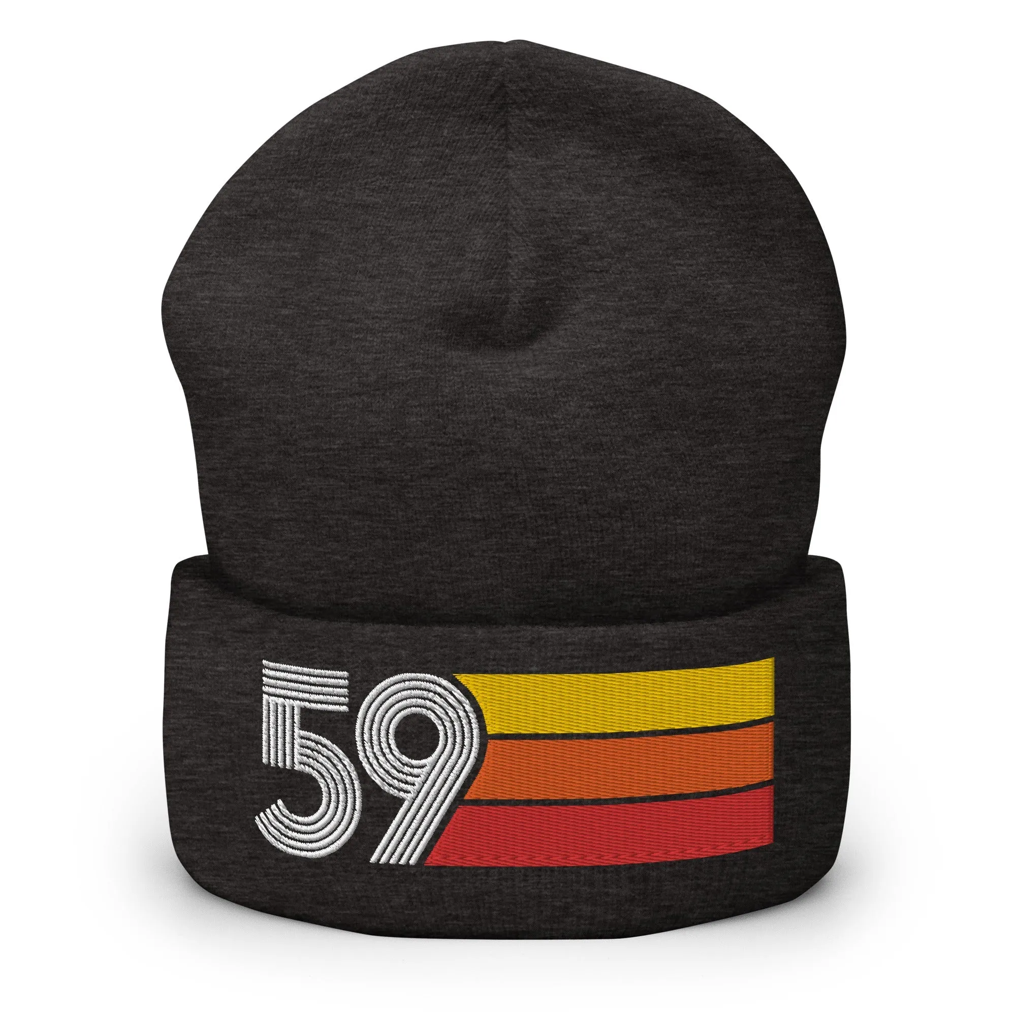 59 - 1959 Retro Tri-Line Cuffed Beanie
