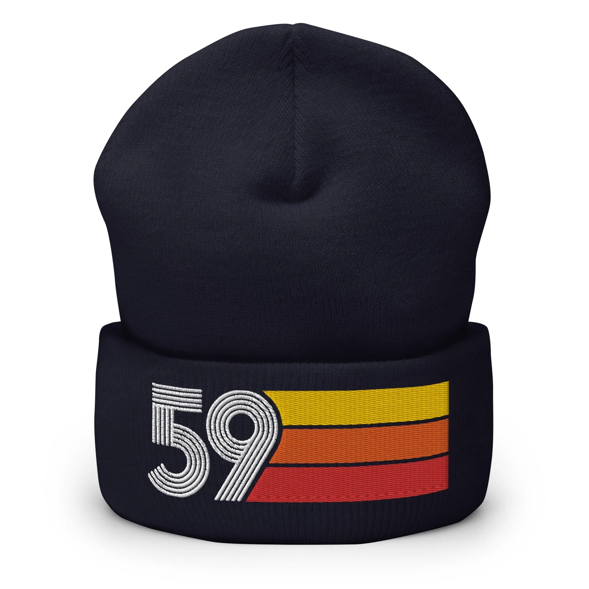 59 - 1959 Retro Tri-Line Cuffed Beanie