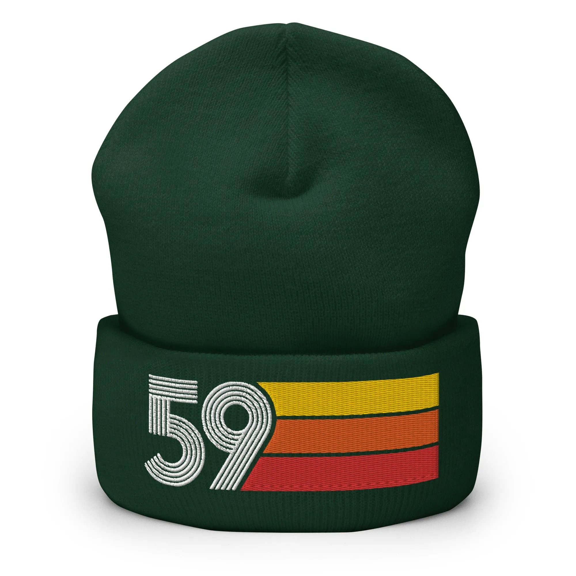 59 - 1959 Retro Tri-Line Cuffed Beanie