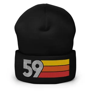 59 - 1959 Retro Tri-Line Cuffed Beanie
