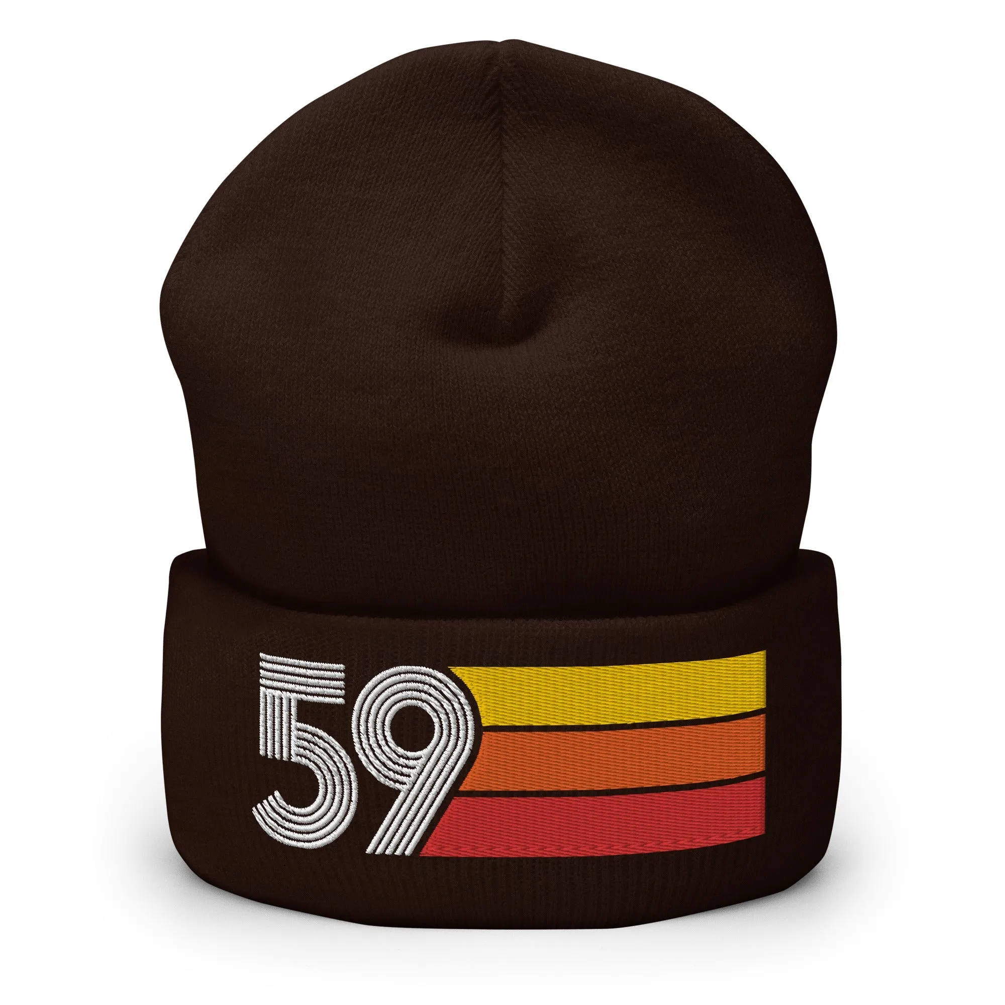59 - 1959 Retro Tri-Line Cuffed Beanie