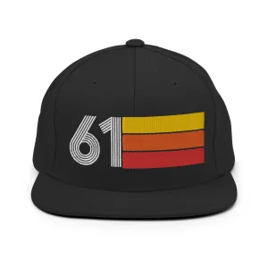 61 - 1961 Retro Tri-Line Snapback Hat