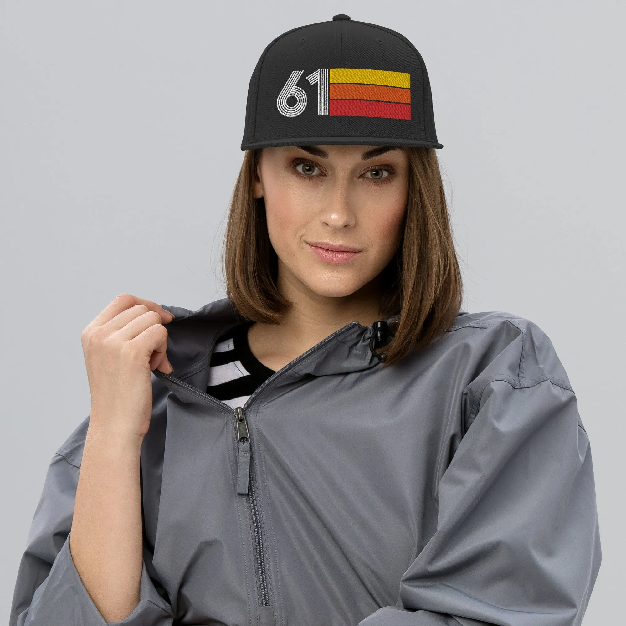 61 - 1961 Retro Tri-Line Snapback Hat