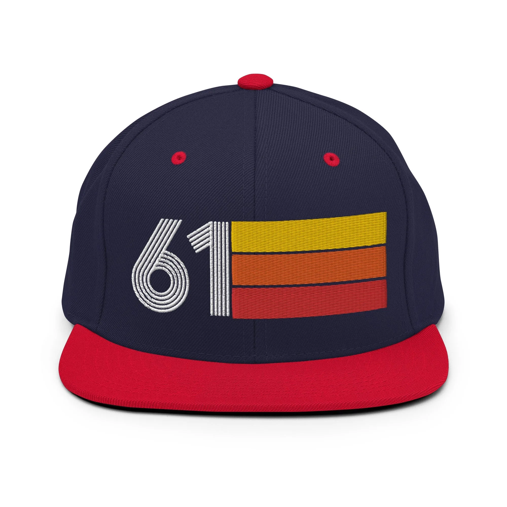 61 - 1961 Retro Tri-Line Snapback Hat