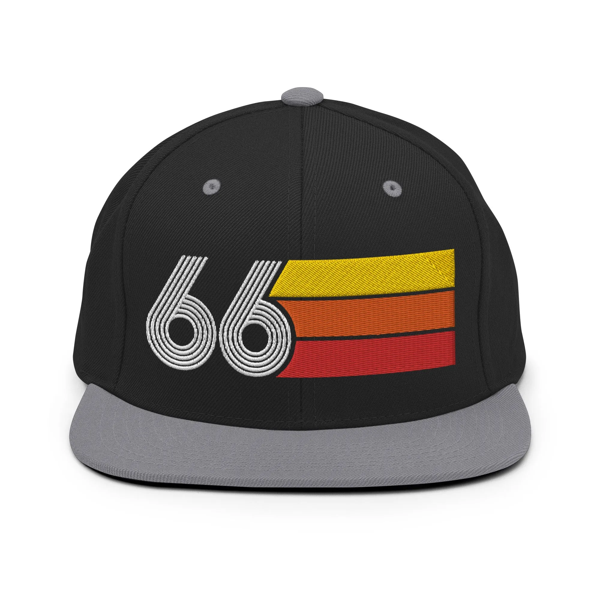 66 - 1966 Retro Tri-Line Snapback Hat