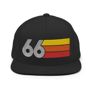 66 - 1966 Retro Tri-Line Snapback Hat