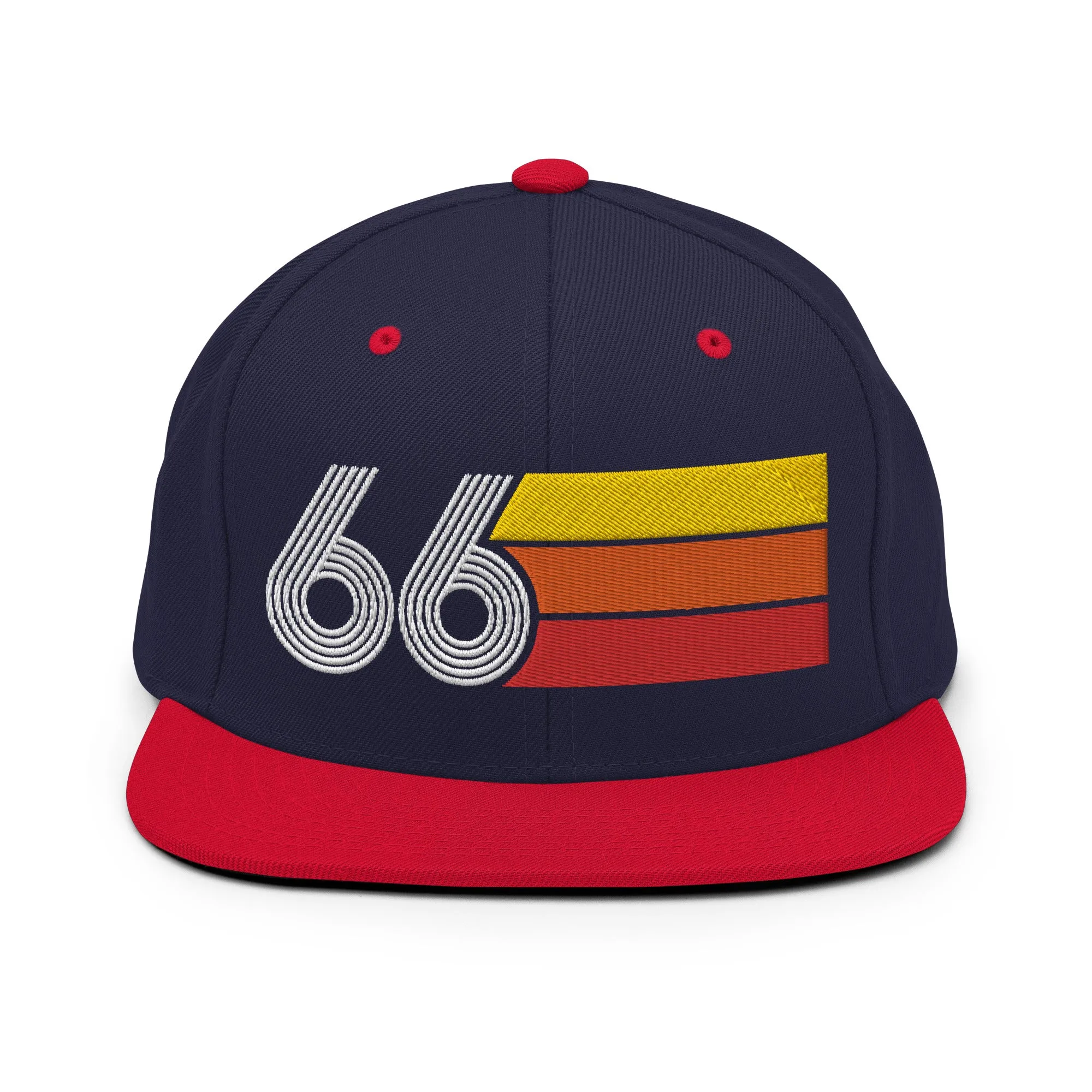 66 - 1966 Retro Tri-Line Snapback Hat