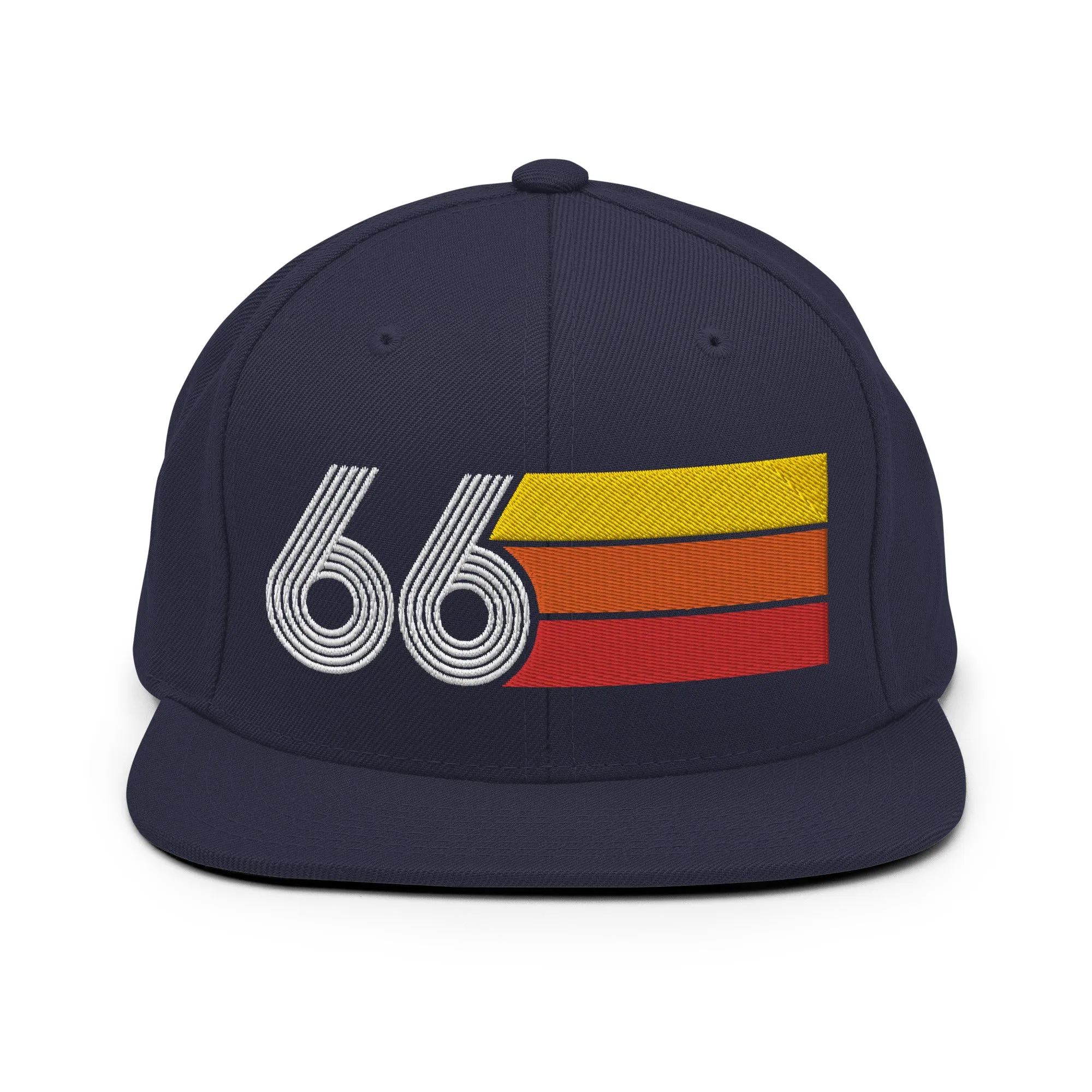 66 - 1966 Retro Tri-Line Snapback Hat
