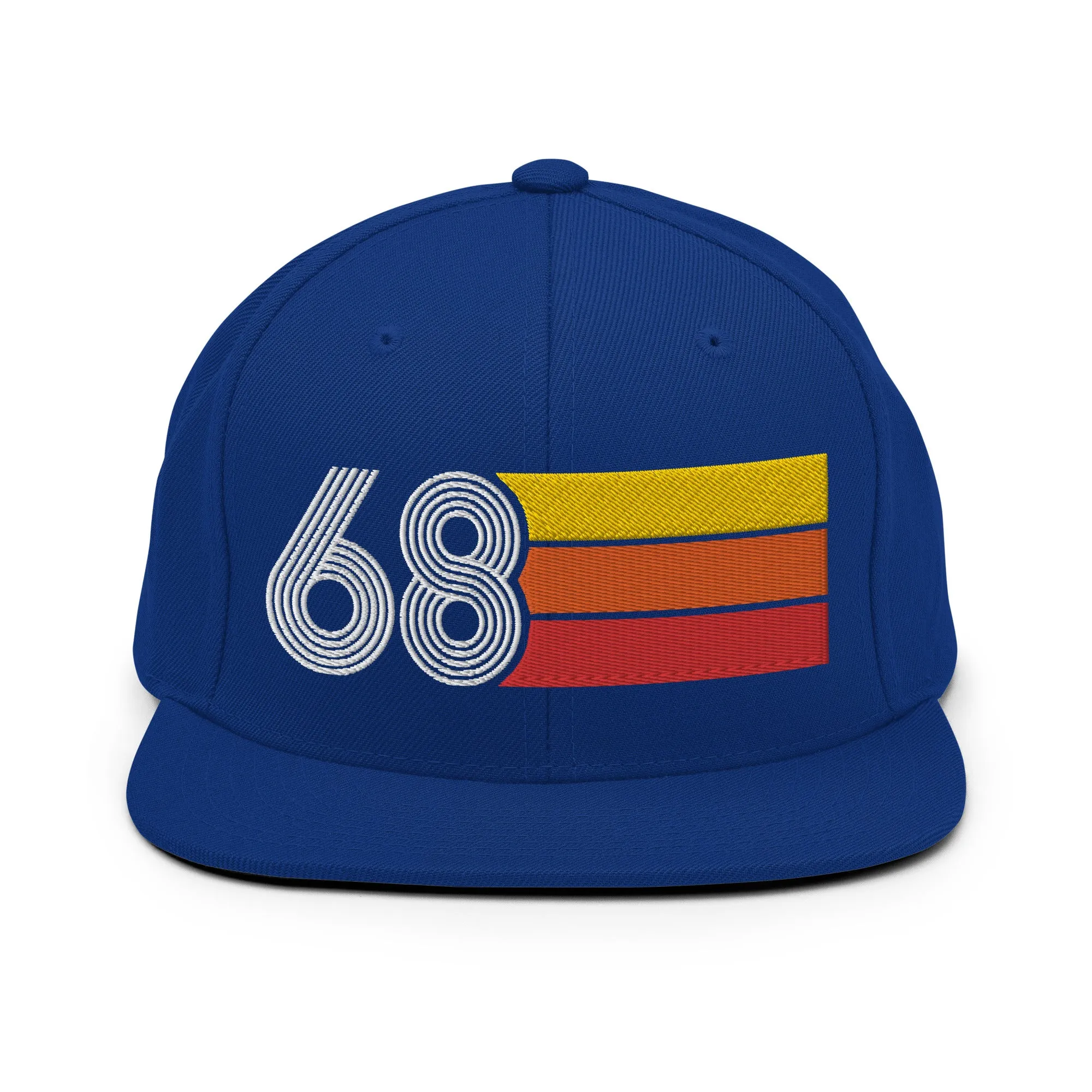 68 - 1968 Retro Tri-Line Snapback Hat