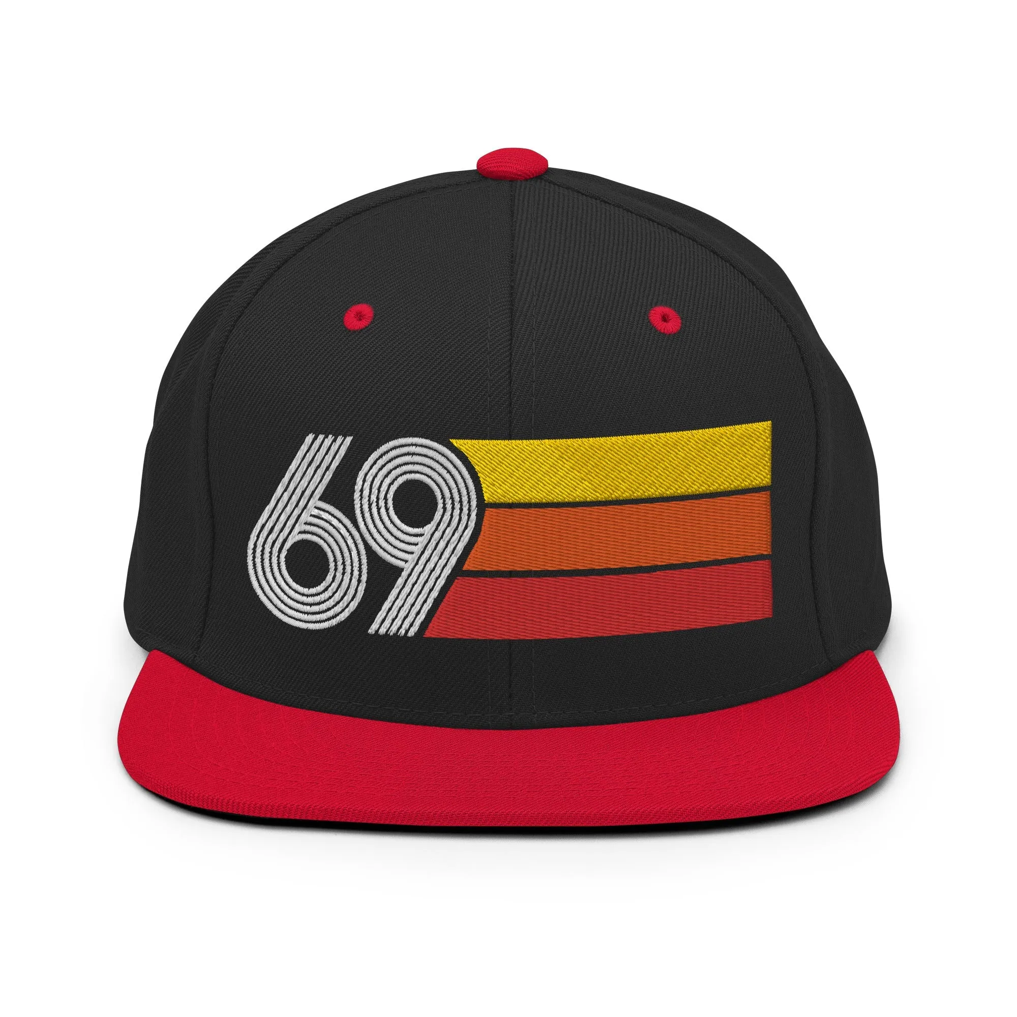 69 - 1969 Retro Tri-Line Snapback Hat