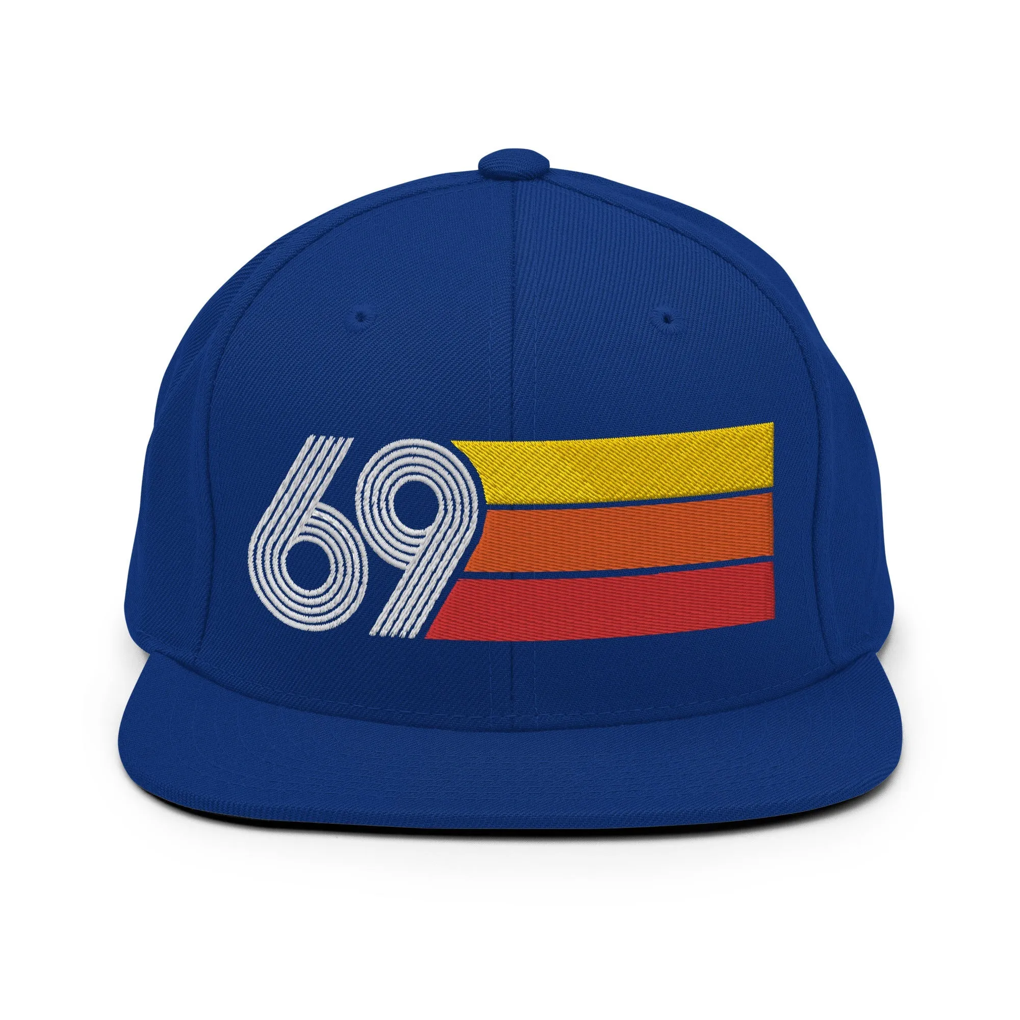69 - 1969 Retro Tri-Line Snapback Hat
