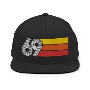 69 - 1969 Retro Tri-Line Snapback Hat