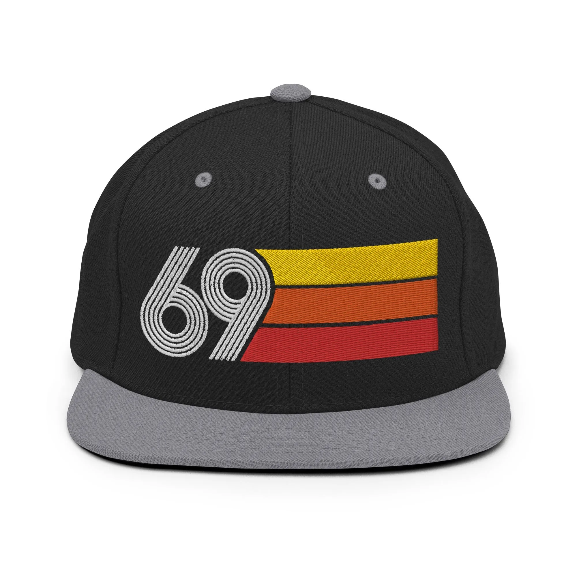 69 - 1969 Retro Tri-Line Snapback Hat