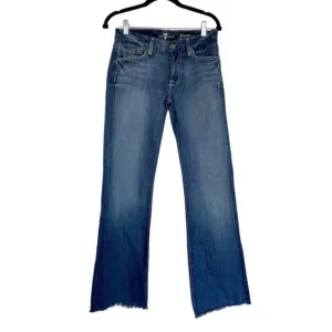 7 For All Mankind Kimmie Bootcut Dark Wash Mid Rise Jeans Size 27