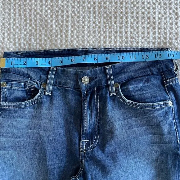 7 For All Mankind Kimmie Bootcut Dark Wash Mid Rise Jeans Size 27