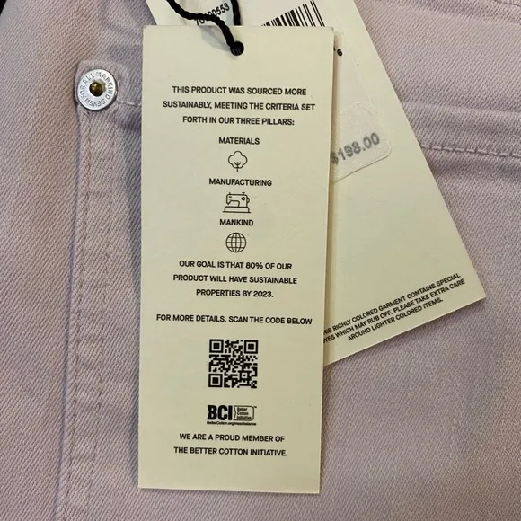 7 For All Mankind High Waist Ankle Skinny Jeans, Light Purple Lilac Size 30 NWT