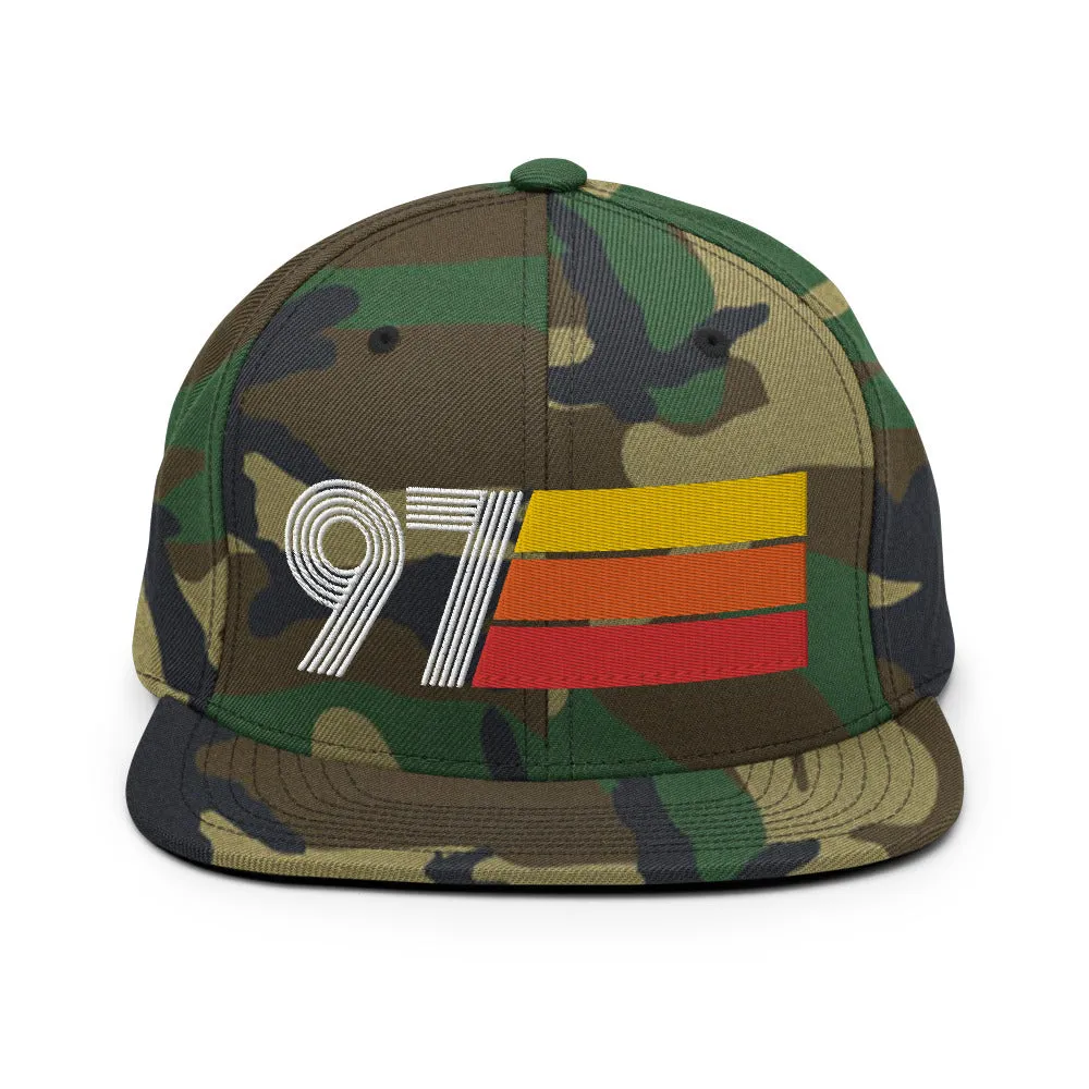 97 - 1997 Retro Tri-Line Snapback Hat