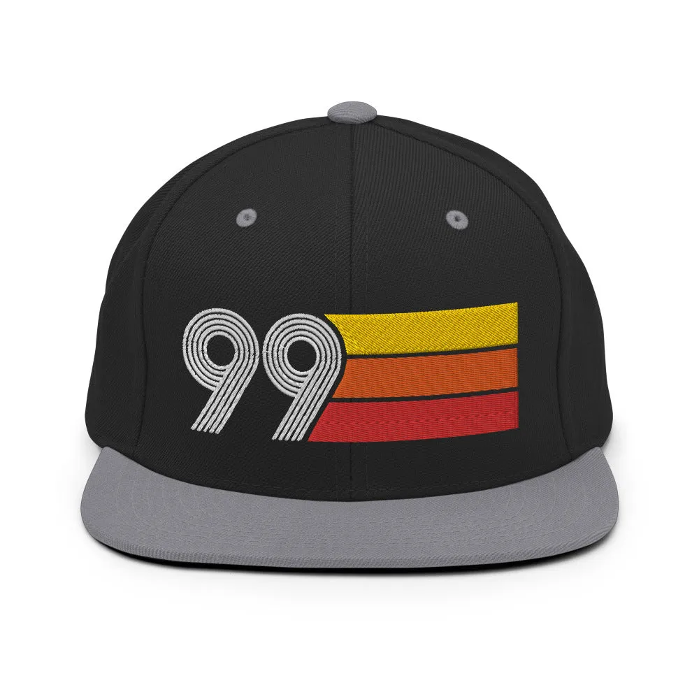 99 - 1999 Retro Tri-Line Snapback Hat
