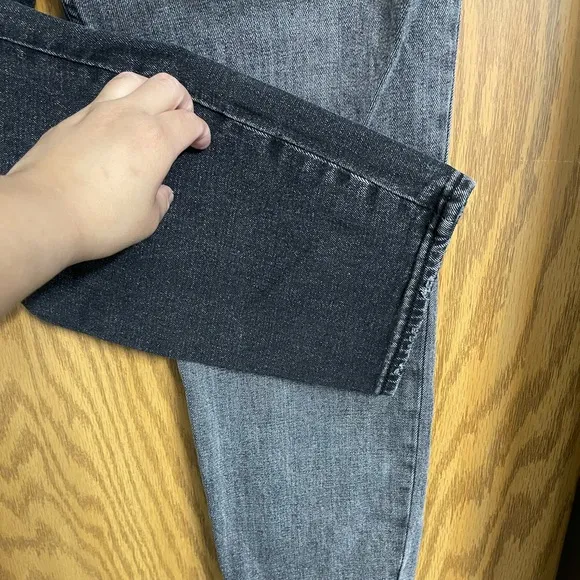 Abercrombie &amp; Fitch Two Toned, color block high rise skinny jeans