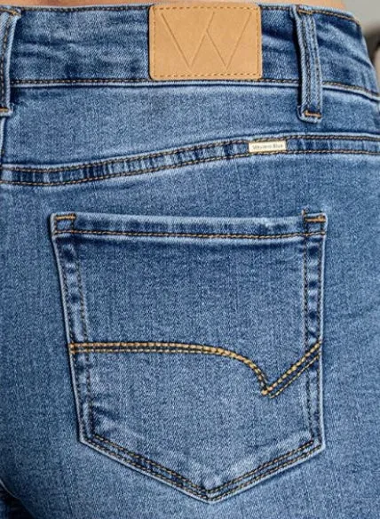 Adele Light Blue High Rise Bootcut Jeans