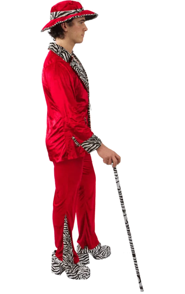 Adult Red Pimp Costume