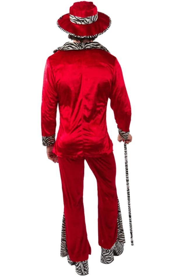 Adult Red Pimp Costume