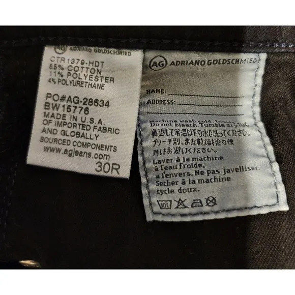 ag Adriano Goldschmied Contour 360 Women's &quot;The Farrah Skinny&quot;Jeans Blac…