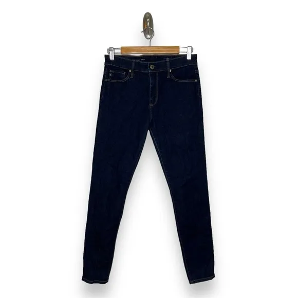 AG Adriano Goldschmied Farrah Dark Blue High Rise Ankle Skinny Jeans 27R