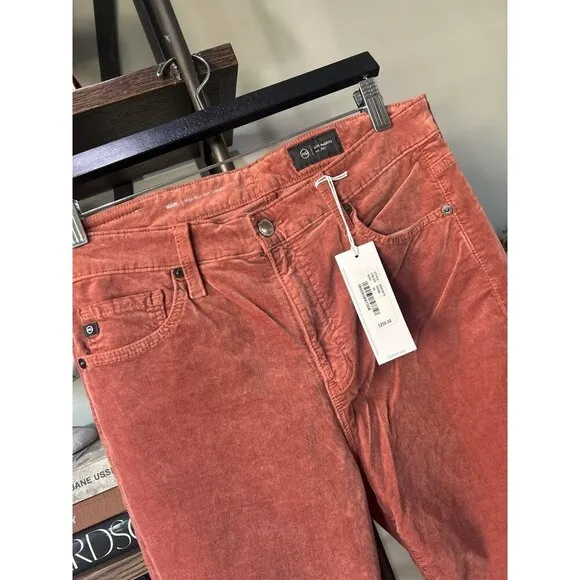 Ag Adriano Goldschmied Mari High Rise Slim Straight Jeans Dush Womens Size 30