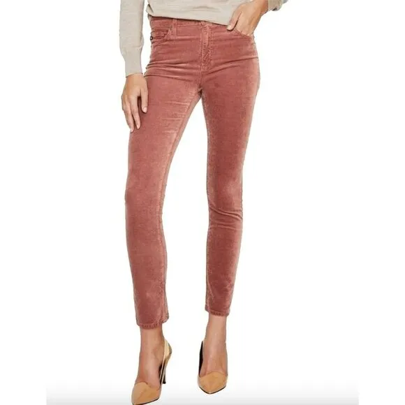 Ag Adriano Goldschmied Mari High Rise Slim Straight Jeans Dush Womens Size 30