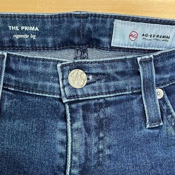 AG Adriano Goldschmied The Prima Cigarette Leg Blue Jeans 27R