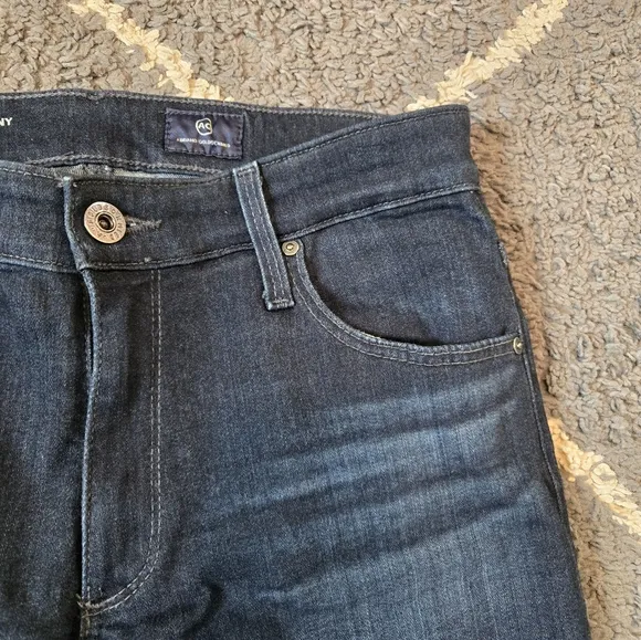 Ag The Farrah High Rise Skinny Jeans in Brooks Wash Size 28
